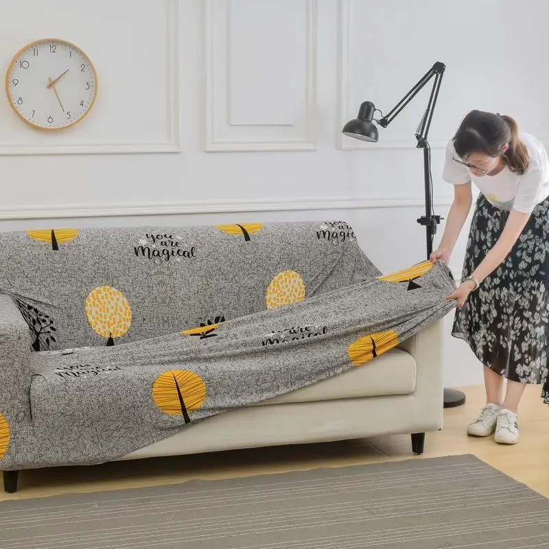 

40 1pc Sofa Cover Elastic Sofa Slipcovers Sofa Covers for Living Room Corner Sofa Towel Couch Cover Furniture Slipcover