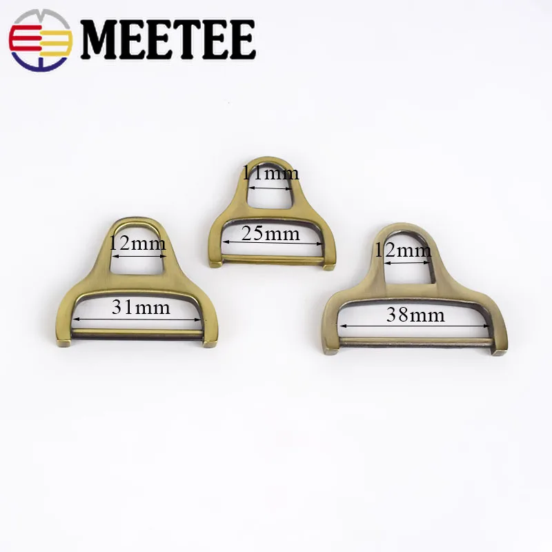 Металлические пряжки Meetee 5/10 шт. 25/31/38 мм для сумок боковой зажим сумки