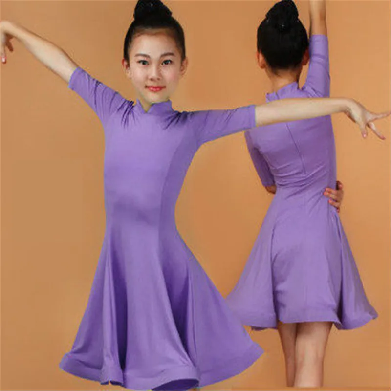 Kids Dresses for Girls Latin Dance Dress Evening Party Stage Performance Clothing Fringe Ballroom Competition Costumes Set | Тематическая