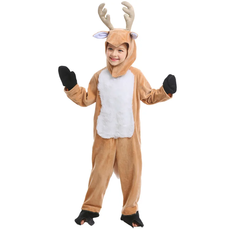 

Christmas elk cosplay costume child Men's and Women's Elk Set kids Christmas Fawn Christmas Dress