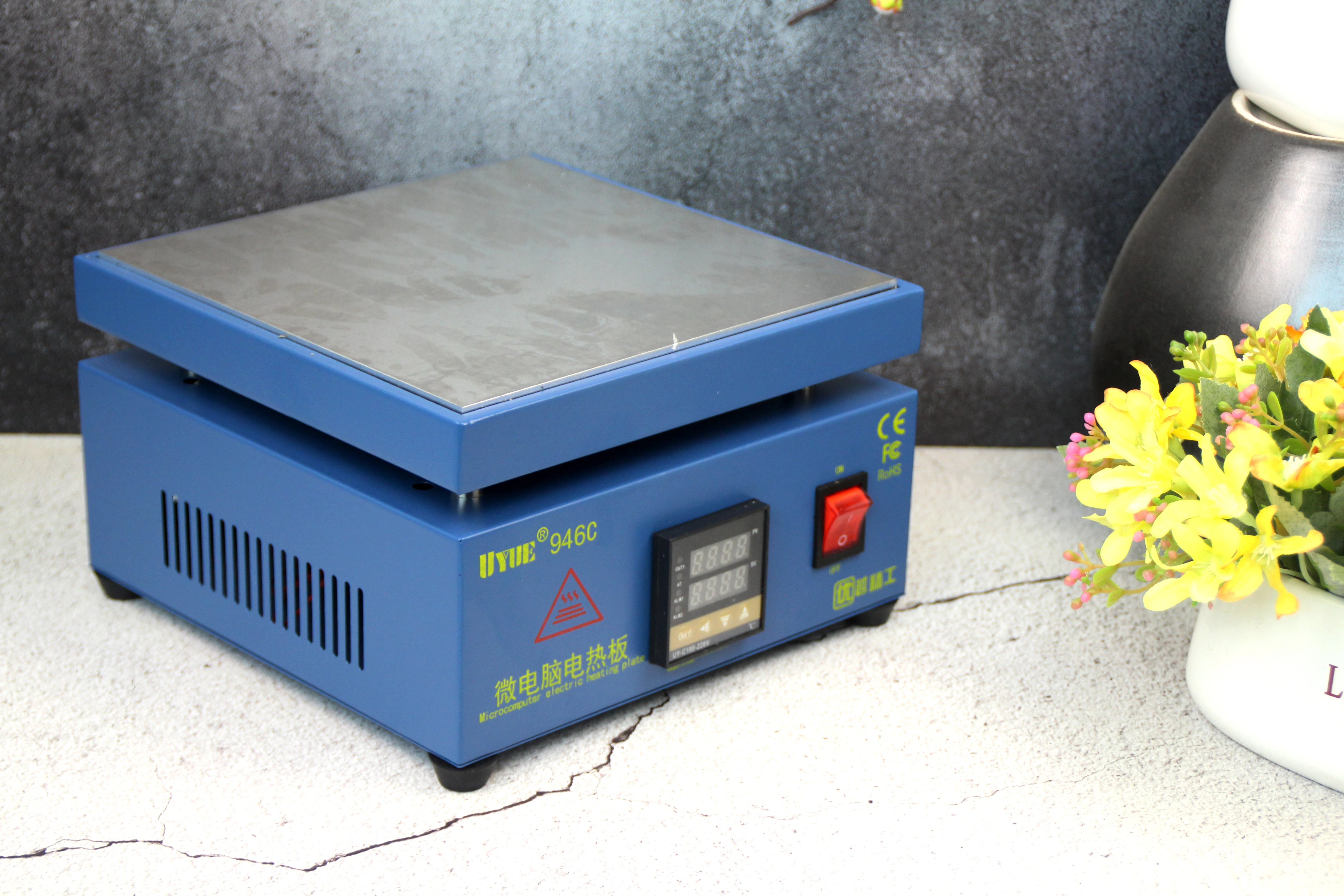 946C Electronic Hot Plate Preheat LCD Digital Display Preheating Station for PCB SMD heating phone touch screen separate | Инструменты
