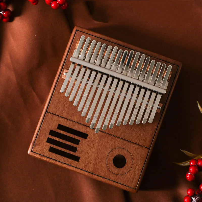 Калимба 17-клавишным высокого качества деревянный акации музыкальный инструмент