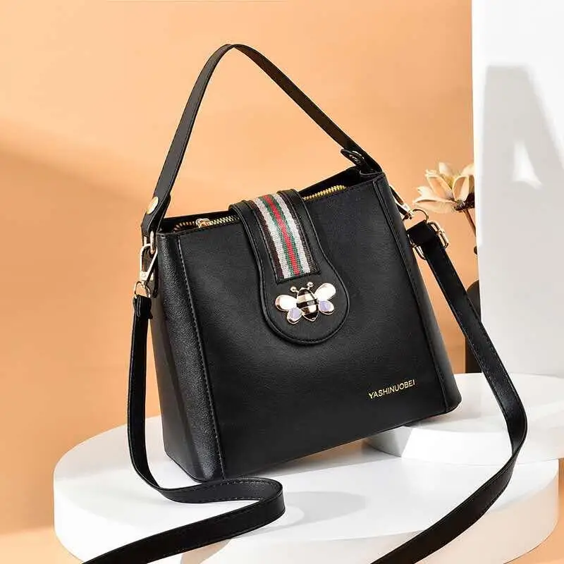 

2021 Fashion New Bag Women's European and American Big Bag Fashion Women's Bag One Shoulder Handbag Messenger Bag