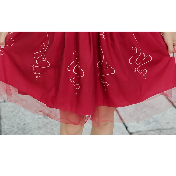 

Improved Hanfu Skirts and Collars Short Daily Ancient Costume Ethnic Female Portrait Students' Class Performance Faerian Dress S