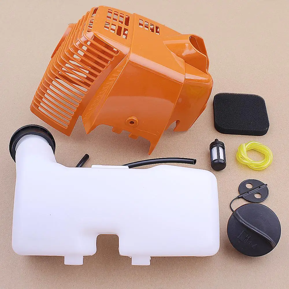 Gas Fuel Tank Cap Shroud Engine Cover Kit for Stihl FS75 FS80 FS80R FS85 FS85R Trimmer Brush Cutter 4137 350 0410 4137-080-1601