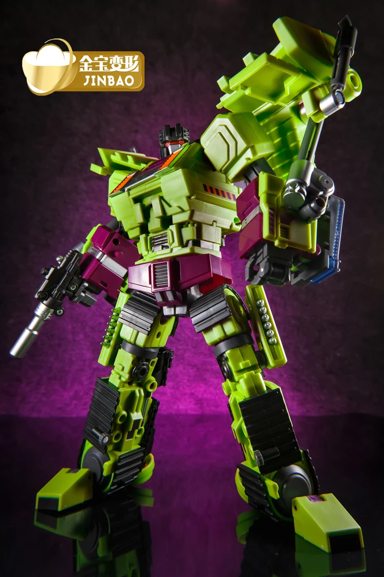 JINBAO трансформация G1 Devastator 6 в 1 негабаритных ко Bonecrusher грузовики крюк гравитационный скребок фигурка робот игрушки модель