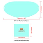 KeyGree 3 шт. грузовик мобильный СВЕТОДИОДНЫЙ экран Экран верхняя запасная крышка объектива и 2 шт. внутренняя запасная крышка объектива для LYG-Q800D серия сварочный шлем