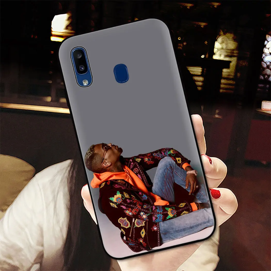 Мягкий силиконовый чехол для телефона с рисом коричневого рэпера Samsung S10 S9 S8 Plus S7 S6