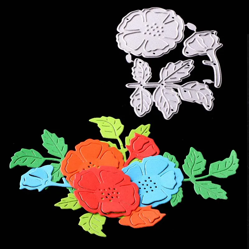 

1pc Spring Flower Leaf Scrapbook Paper Craft Knife Mould Blade Punch Stencils For DIY Scrapbooking Card Decor Drafting Supplies