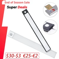 LED Under Cabinet Light PIR Motion Sensor Lamp Rechargeable Ultra thin Led Lights For kitchen Cabinets Closet Wardrobe lighting