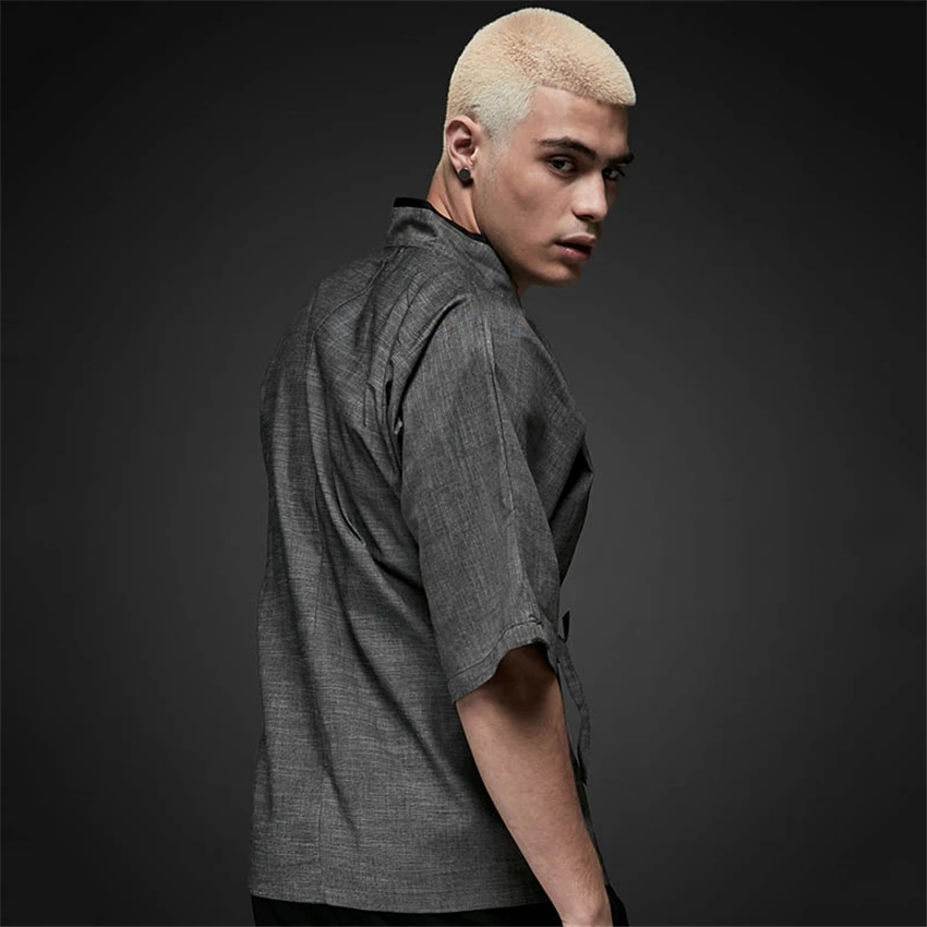 2021 Мужская японская пищевая служба куртка шеф-повара одежда для суши ресторана