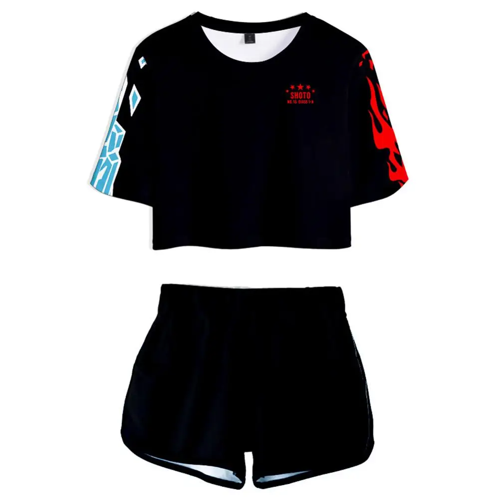 

Anime My Hero Academia Todoroki Shouto Cosplay Costume High School Uniform Sportswear Shirt+Shorts Jerseys Suit