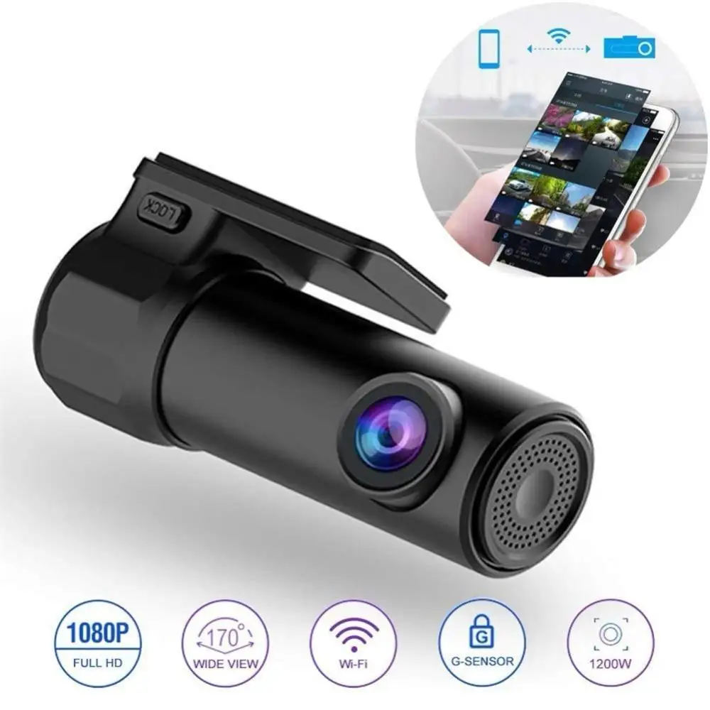 1080P Камера Dash Cam мини WI-FI Видеорегистраторы для автомобилей цифровой регистратор