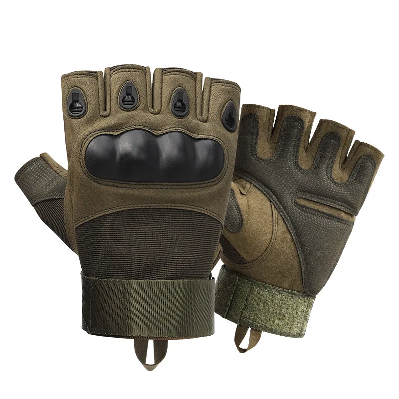 Fingerless Men's Gloves Military Tactical Outdoor Sports Shooting Hunting Airsoft Motorcycle Cycling Half Finger | Спорт и