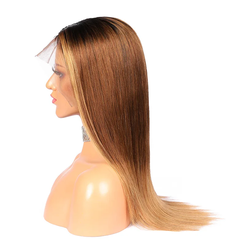 Addbeauty парики из натуральных волос на кружеве, бразильские волосы Remy с эффектом омбре, прямые парики 13x4 13x6, парики из 370 искусственных волос