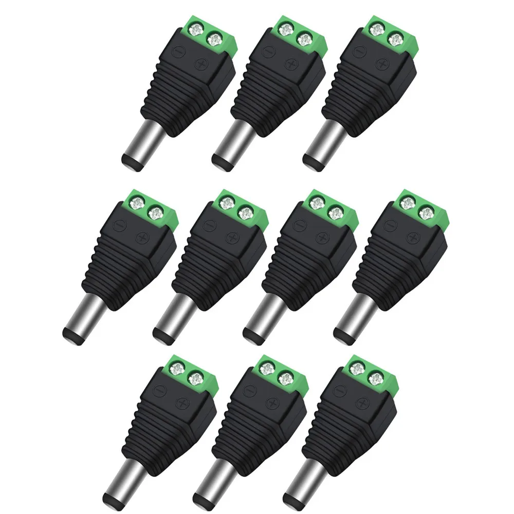 

Male Connector DC Power Plug Power Plug Quality 1 Set 2.1mmx5.5mmx10mm