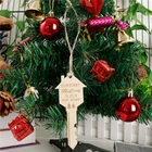 1510 шт. 2020 деревянная подвеска на елку, новые домашние украшения, сделай сам, рождественские подвесные украшения, подарки для детей J60