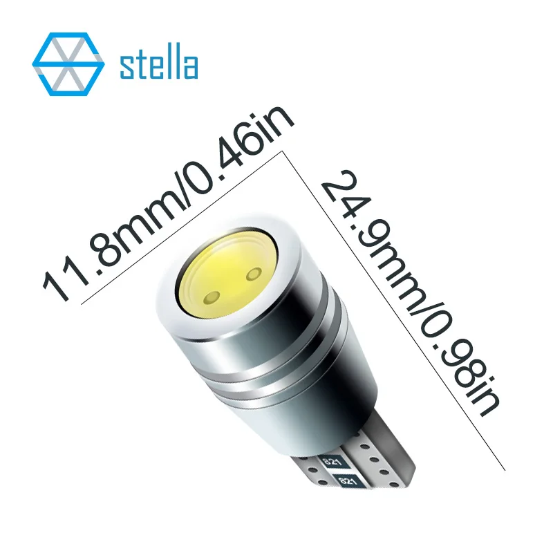 

Stella 40 pieces wholesale LED T10 W5W 5W 6000k LED Bulb signals Interior Lights 194 147 152 158 159 161 168 175 184 192 193 259