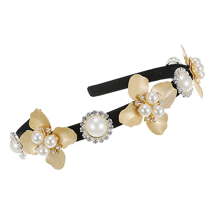 Новинка 2020 роскошные большие жемчужные повязки для волос ZHINI женские винтажные