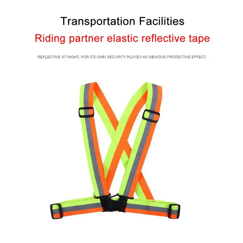 6 Colors High Elastic Traffic Night Work Security Running Cycling Safety Reflective Vest Visibility | Автомобили и мотоциклы