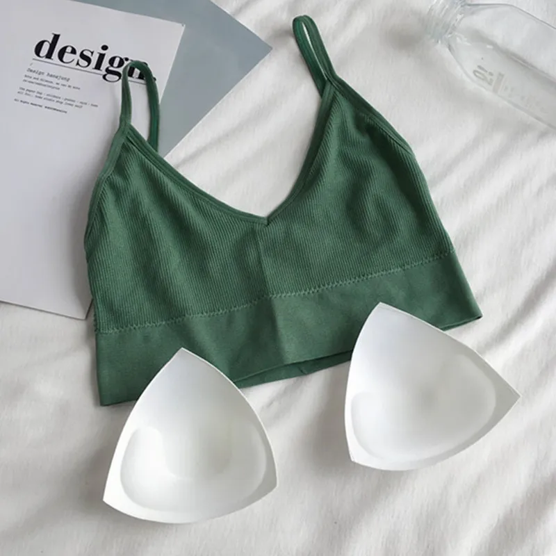 

Women Sexy Crop Tops Bra Tube Top Female Streetwear Sleeveless Seamless Sports Bra Crop Top Tee Top Basic Tank