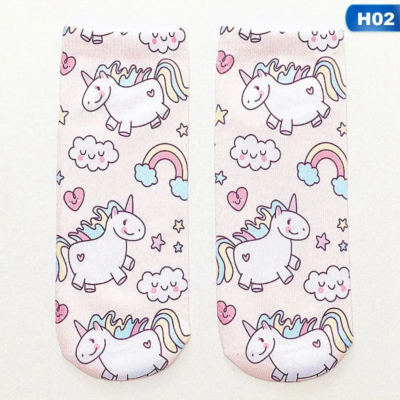 

New Funny 3d Print Socks Cute 3D Unicorn Character Unisex Socks Hot Women Unisex Fashion Sox Cartoon Sox