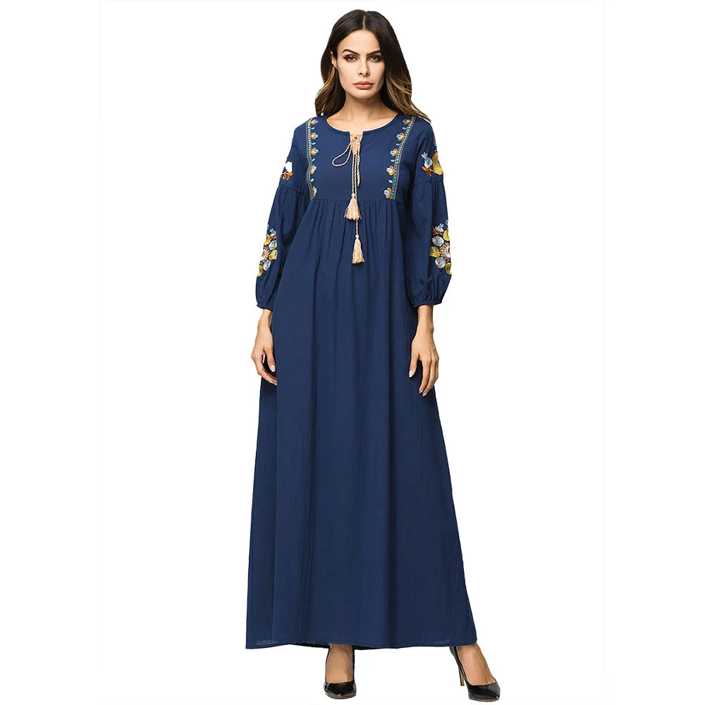 

Dubai Muslim Dress Women Abaya Kaftan Kimono Long Robe Jubah Elbise Islam Turkey Moroccan Arabic Hijab Dresses Islamic Clothing