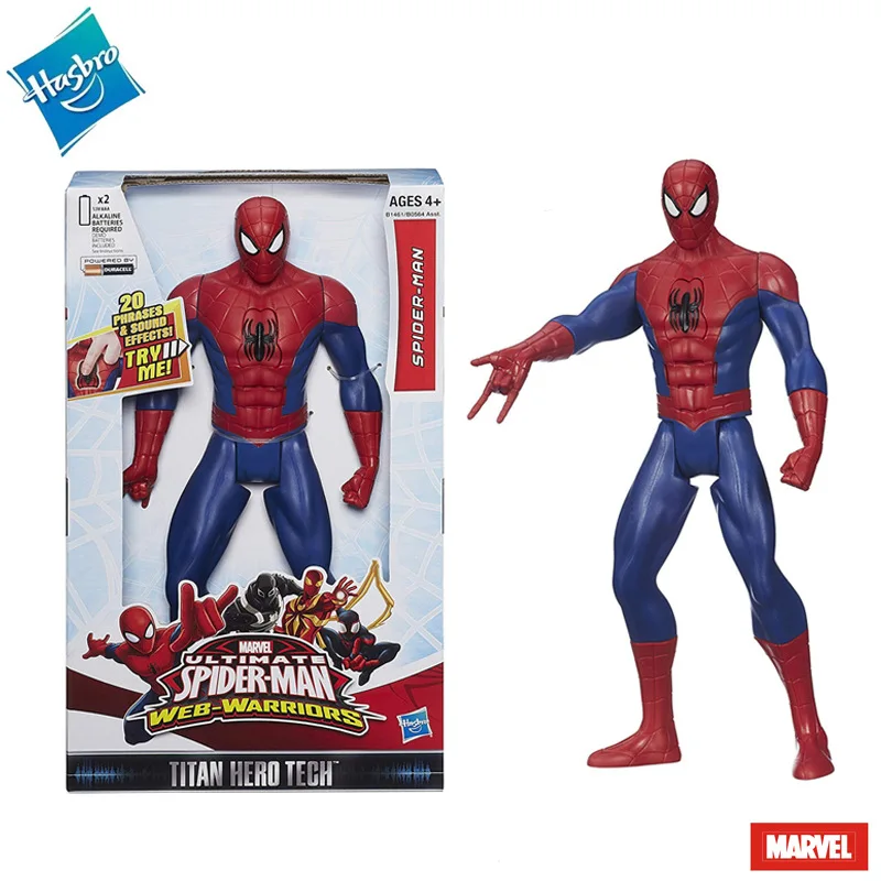 

30Cm Marvel Ultimate Spider-Man Action Figures Toy Titan Hero Series Electric Sounding Spider Man Doll Model Cartoon Boys Toy