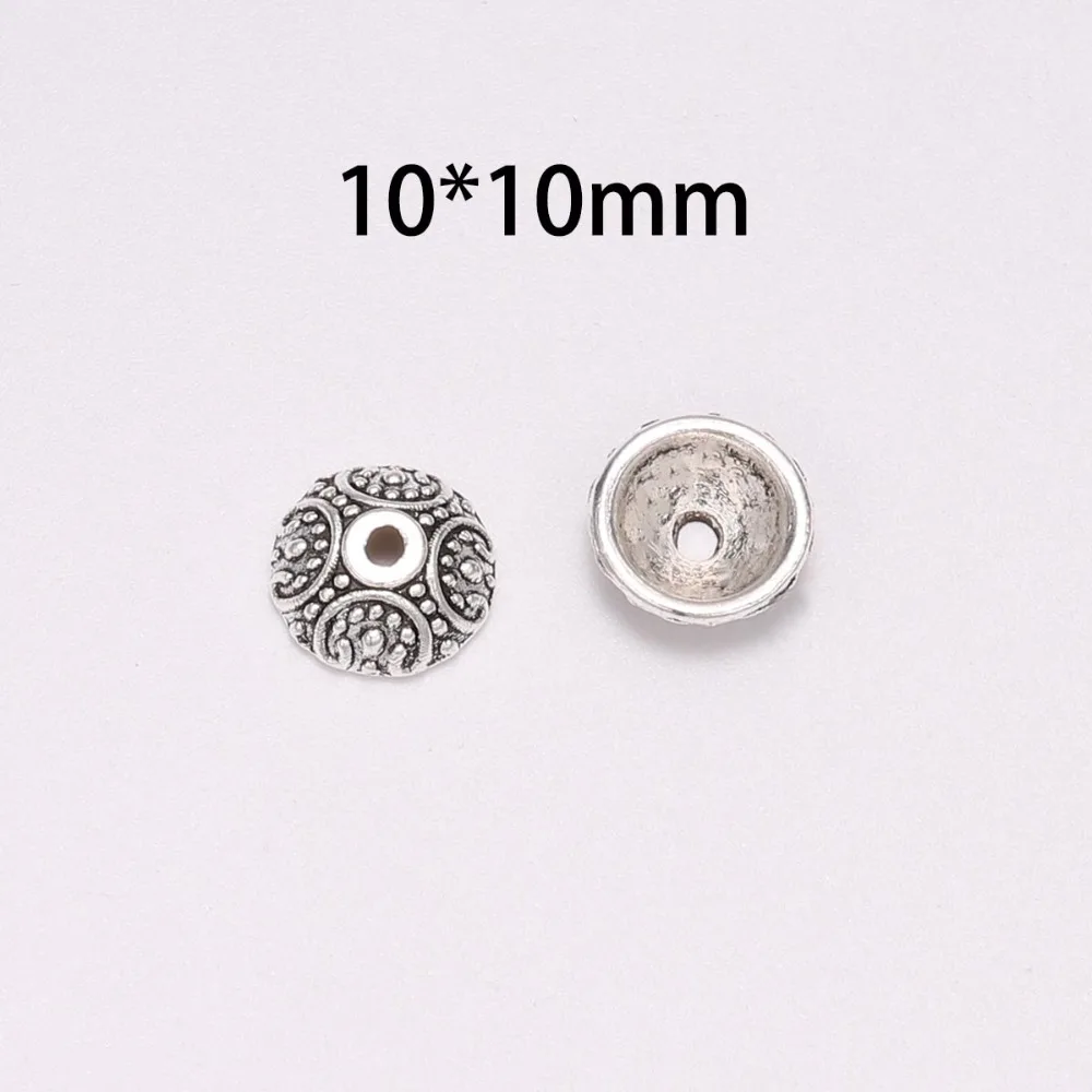 Круглые античные наконечники для бусин 20 шт./лот 10 мм | Украшения и аксессуары
