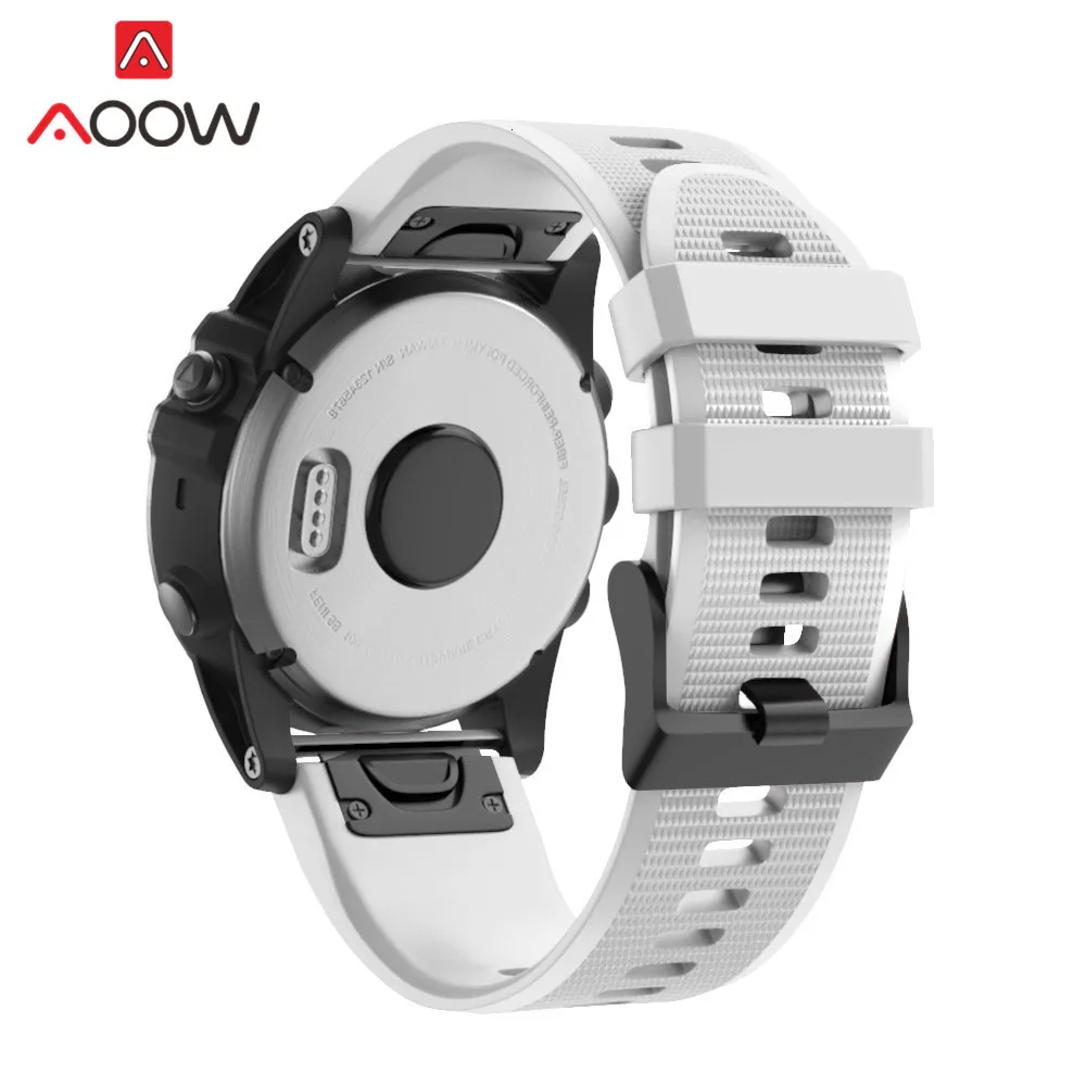 22 мм 26 мм силиконовый ремешок для часов Garmin fenix 3 HR fenix 5X fenix 3HR fenix 5 Plus быстросъемный сменный ремешок для браслета