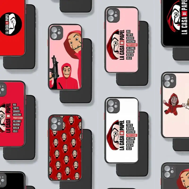 

Heist House Paper La Casa de papel Phone Case matte transparent For iphone 7 8 11 12 plus mini x xs xr pro max cover