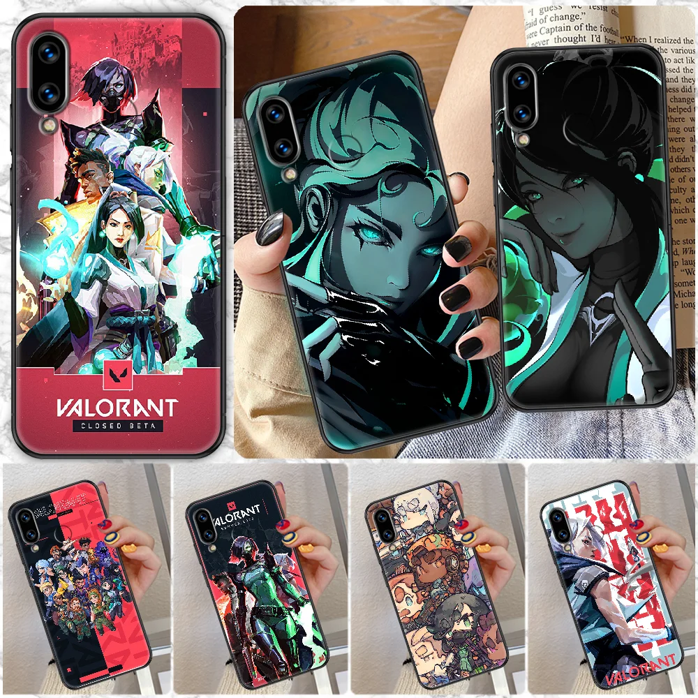 Valorant Shooting Game Phone Case For Huawei Honor 6A 7A 7C 8A 8X 8 9 9X 10 10i 20 Lite Pro black painting coque silicone funda