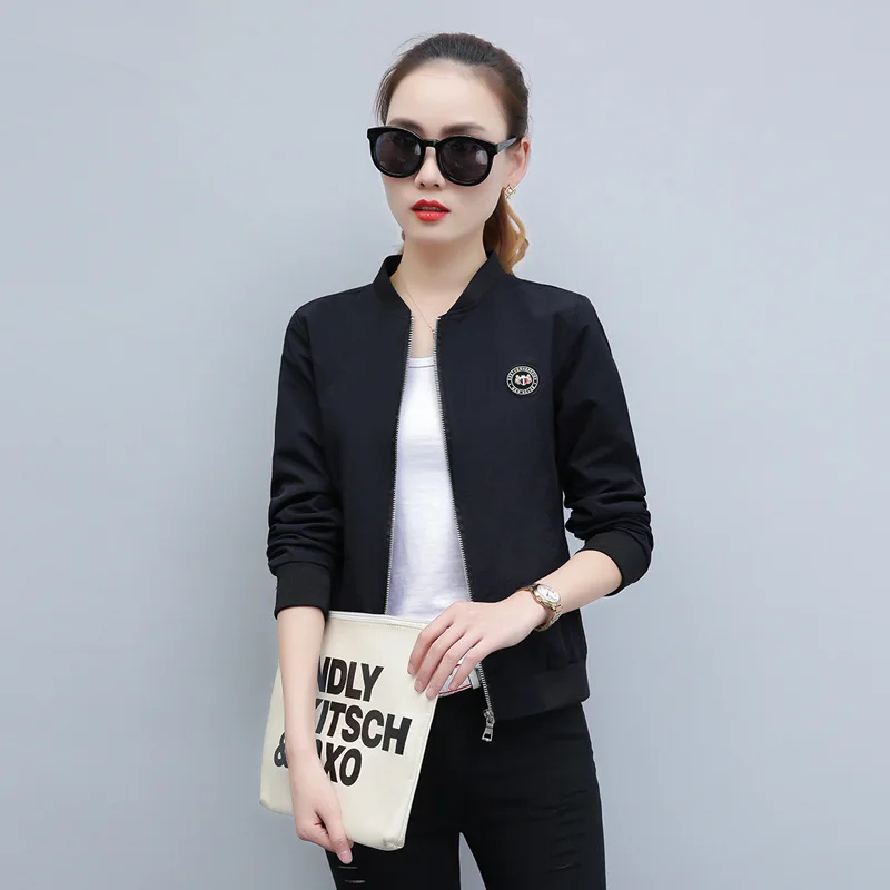 

Spring Women's Baseball Uniform Flying Wear Women Jackets Harajuku Fashion Bomber Jacket Embroidery Jacket Womens Windbreaker