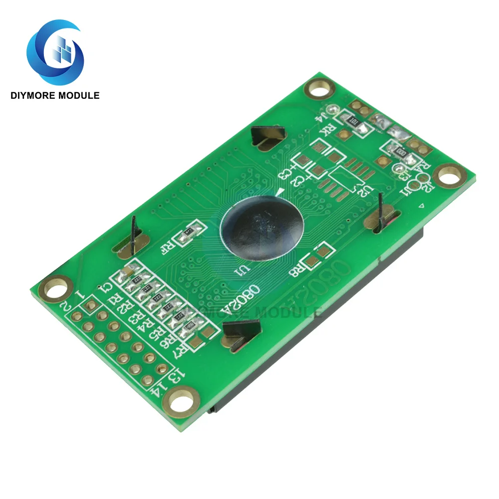 Модуль ЖК-дисплея 0802 8*2 символов Синий/Желтый экран 3 В/5 В монитор с подсветкой для