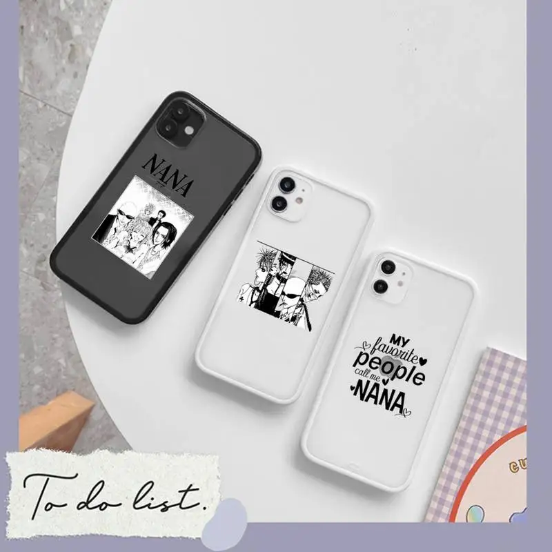 

Nana Osaki Anime Phone Case matte transparent For iphone 7 8 11 12 plus mini x xs xr pro max cover