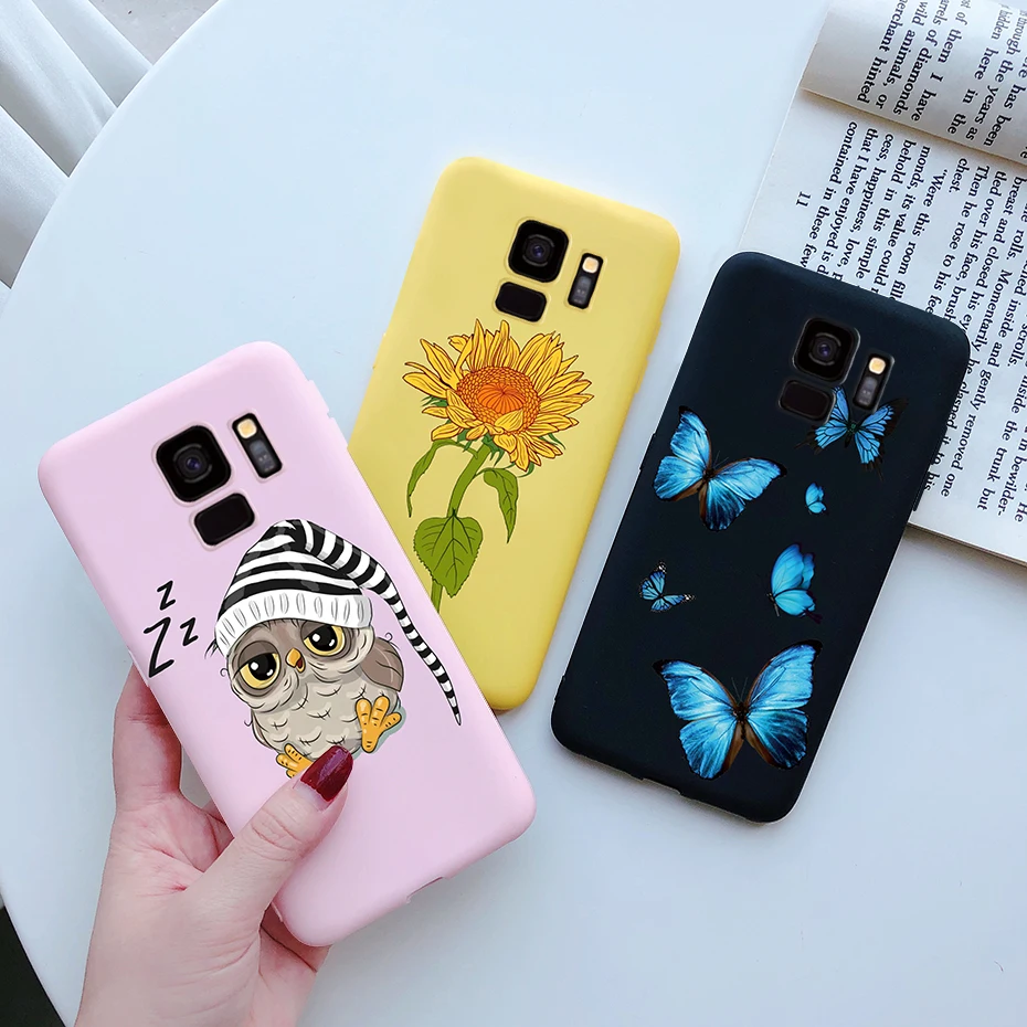 Модный милый силиконовый мультяшный чехол для телефона с маргаритками Samsung galaxy s9