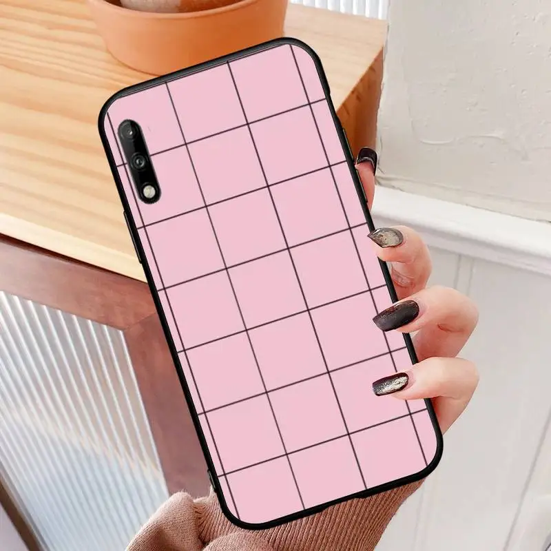 

Plaid Checkerboard Phone Case For redmi 5 6 7 8A plus 4x note 4 8 9 10 pro Cover Fundas Coque