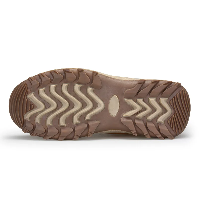 TaoBo/Новинка Коричневые ботинки для пеших прогулок на меху Зимние с низким вырезом