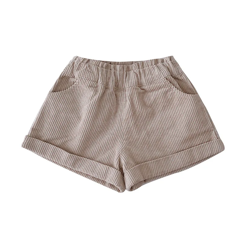 NEW girls pants five cent trousers corduroy casual kids thickened outwear fashion 1 2 3 4 5 6T | Детская одежда и обувь