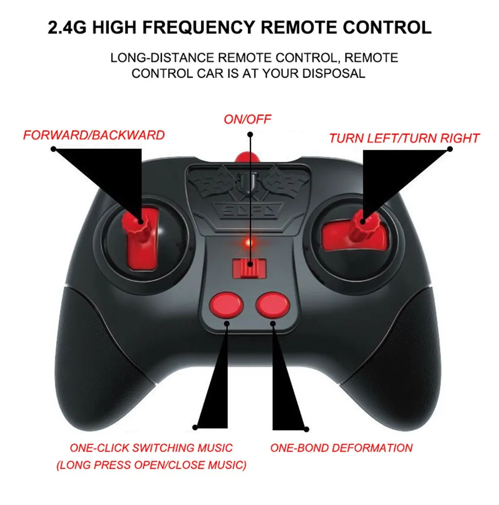 Рождественский трюковый Радиоуправляемый автомобиль с датчиком жестов