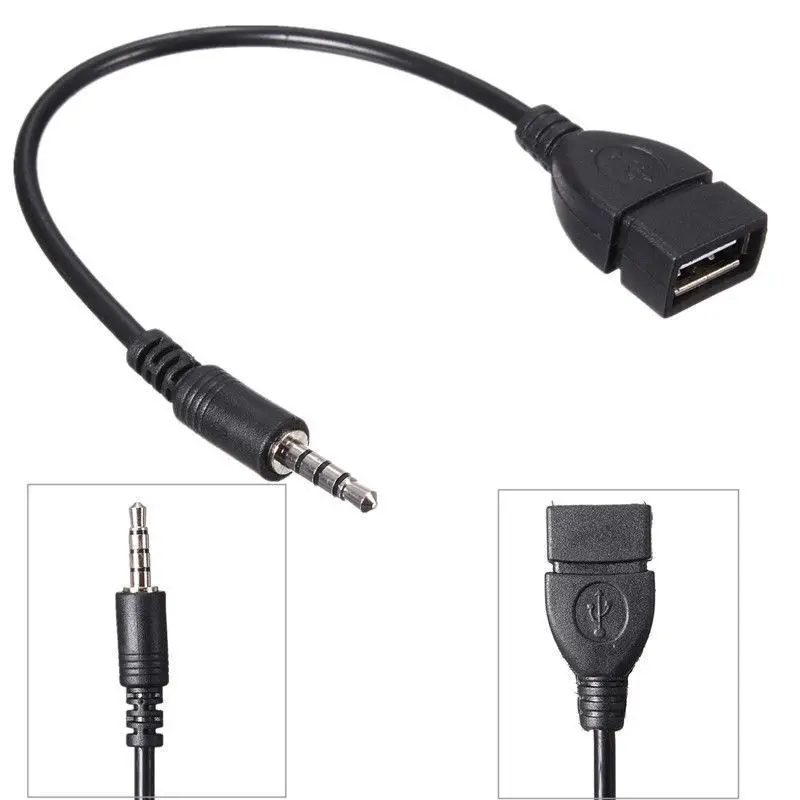 Автомобильный Usb-кабель Aux для преобразования Cd-плеера аудиокабель MP3 3 5 мм
