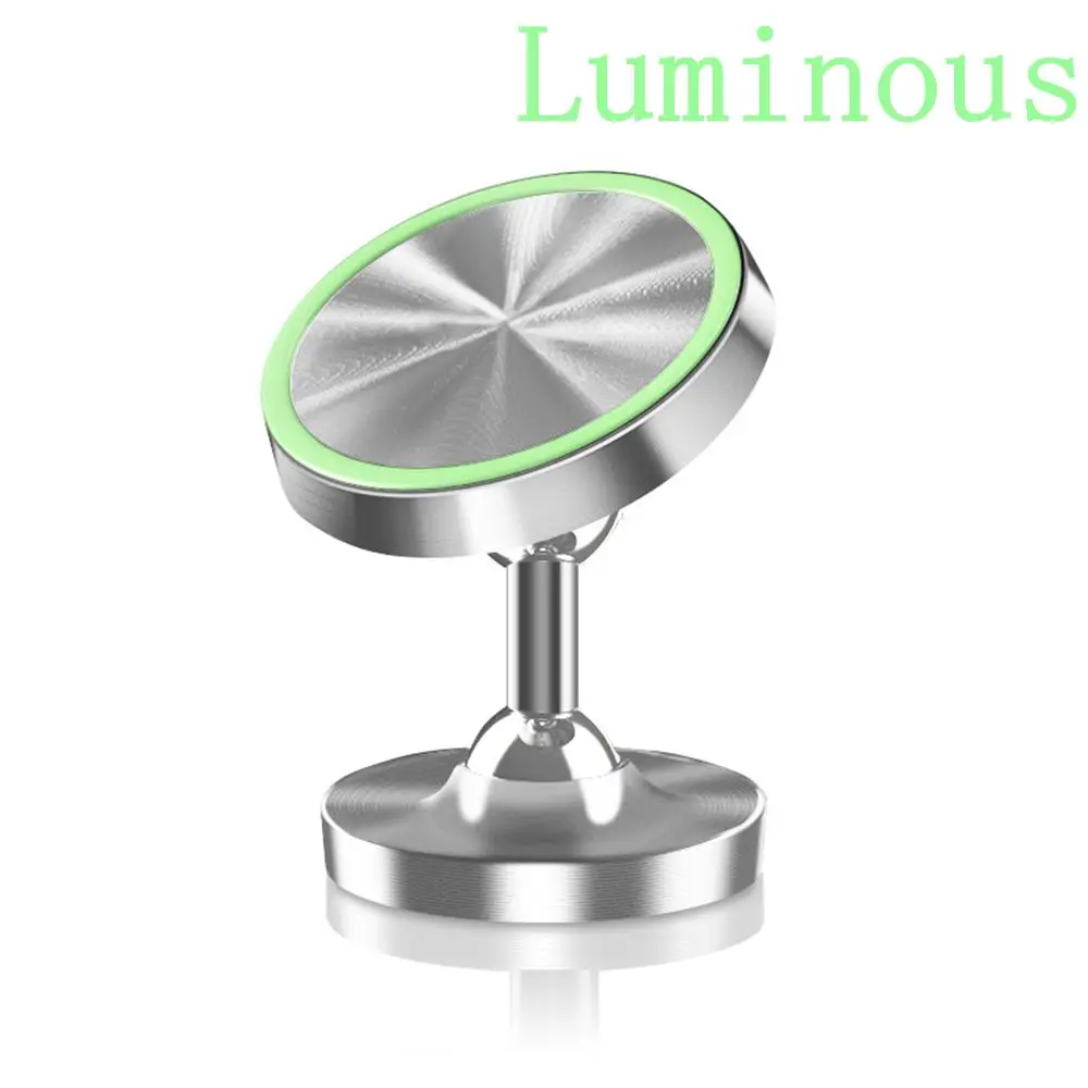 Luminous Silver FLOVEME светящийся магнитный держатель для телефона Подставка в автомобиль для iPhone X samsung держатель для телефона в машину крепление мобильный телефон Поддержка gps магнитный держатель для телефона в машину магнит - Цвет: Luminous Silver