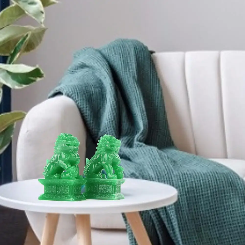 2 шт. декоративные статуи фэн шуй для собак|Статуэтки и миниатюры| |