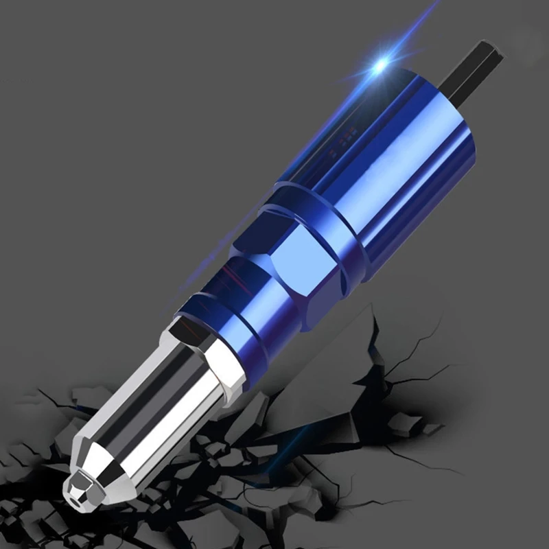 

Electric Riveting Drill Adapter Cordless Insert Nut Pull Rivetter Tool Kit