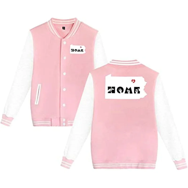 

Unisex Baseball Uniform Jacket Hoodie Sweater Sport Coat Sweatshirt