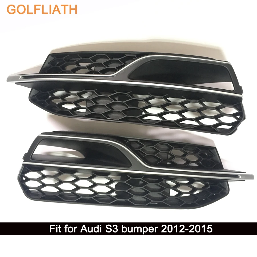 Гриль для бампера GOLFLIATH S3 передняя решетка из АБС пластика с сотовой сеткой Audi 2012
