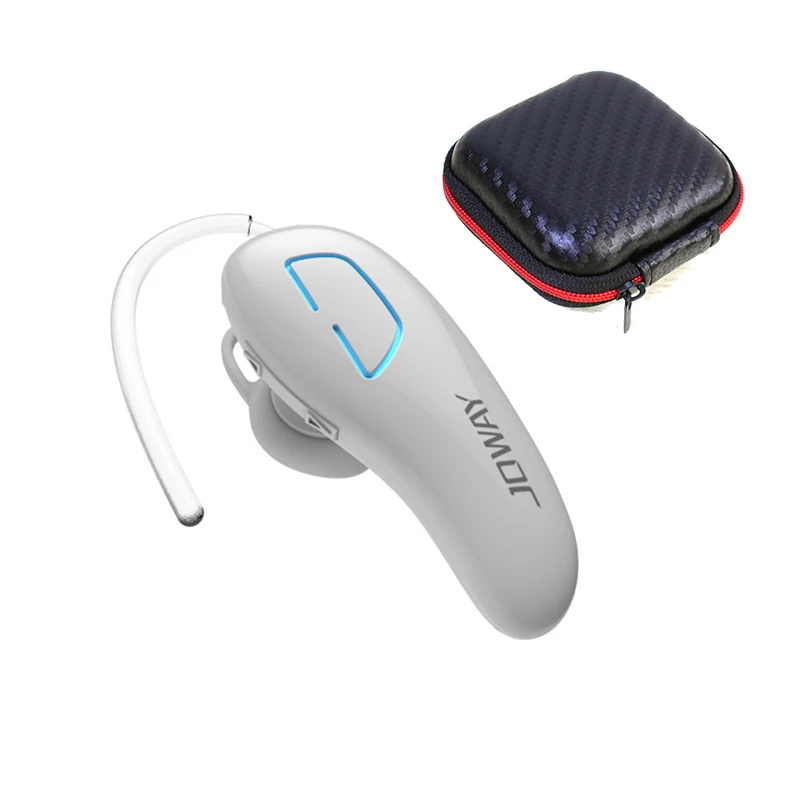 White with box JOWAY H02 Беспроводная гарнитура Bluetooth с шумоподавлением, модные деловые bluetooth наушники, беспроводные для мобильного телефона - Цвет: White with box