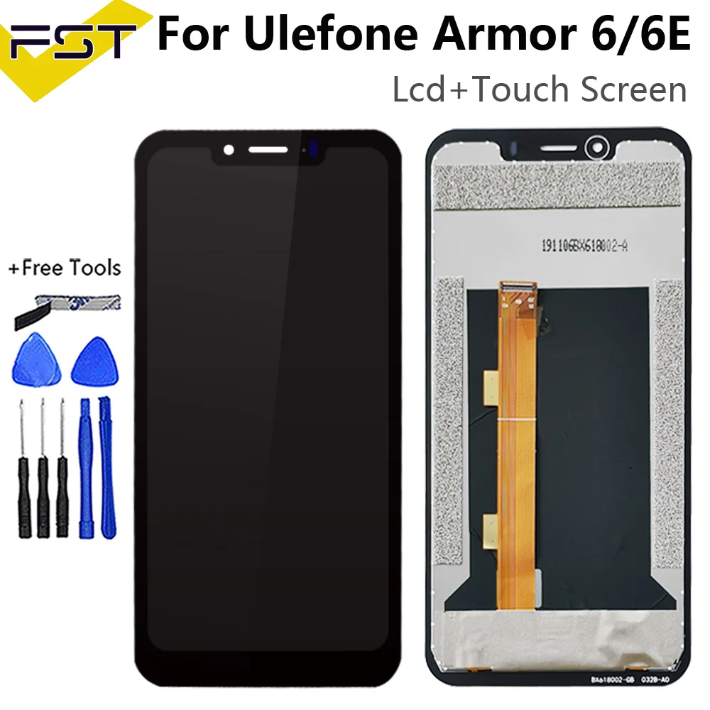 ЖК дисплей 6 2 дюйма для Ulefone Armor 6E кодирующий преобразователь сенсорного экрана в