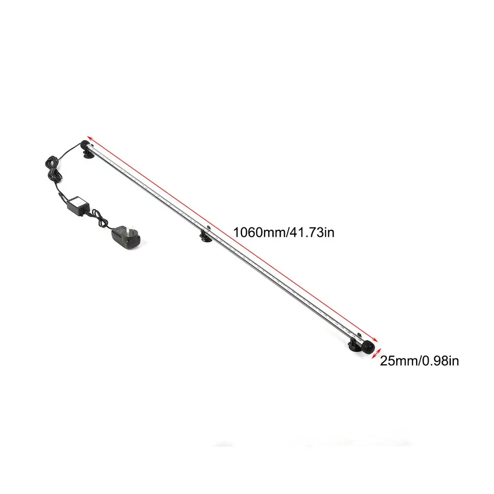 

LED Aquarium Submersible Lamp with Remote Controller Aquarium Fish Tank Plant RGB 5050SMD 12V LED Light Bar Lamp AU Plug