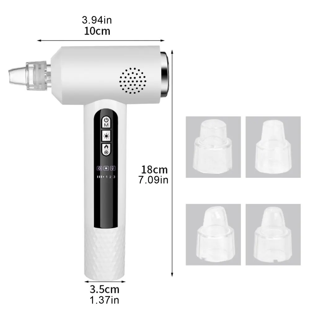 

Multi Function Hot And Cold Positive And Negative Ions Blackhead Instrument Face Cleaner Cleaning Instrument